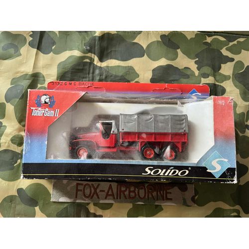Camion Gmc 6 X6 Bache Des Sapeurs Pompiers 1/50eme De Solido Ref 3132 En Boite-Solido