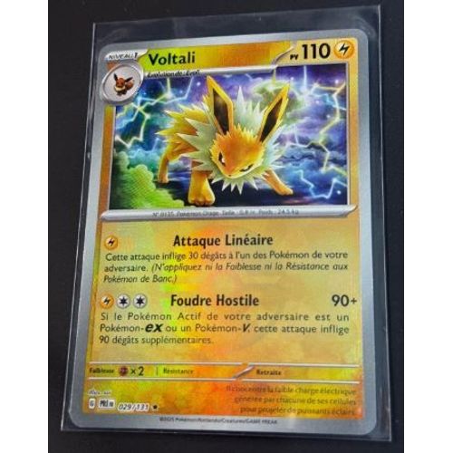 Pokémon Voltali 029 / 131 Ev8,5 Evolutions Logo Pokeball