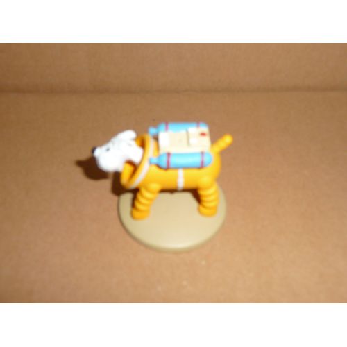 Figurine Tintin. Milou En Habit Lunaire. On A Marché Sur La Lune. Hergé/Moulinsart