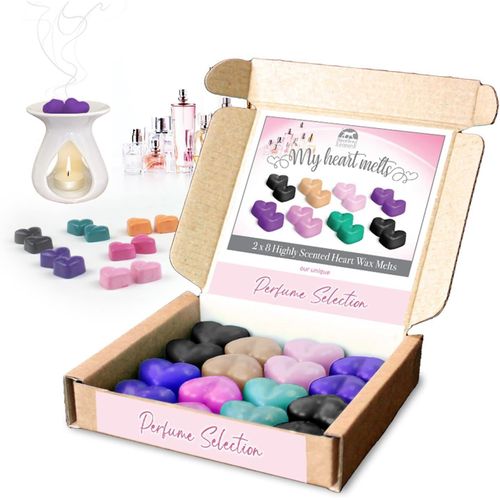 Mixte Mélange De Cire Parfumée : 8 X 2 Pièces De Cire Parfumée En Forme De C?ur High Street-2 De Chaque Alien,Angel,Black Opium,Creed,Lady 1 Million,Madam Coco Sauvage Et La Vie Est Belle 