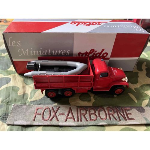 Camion Gmc 6x6 Pompiers 1/50eme De Solido Sans Sa Boite D'Origine-Solido