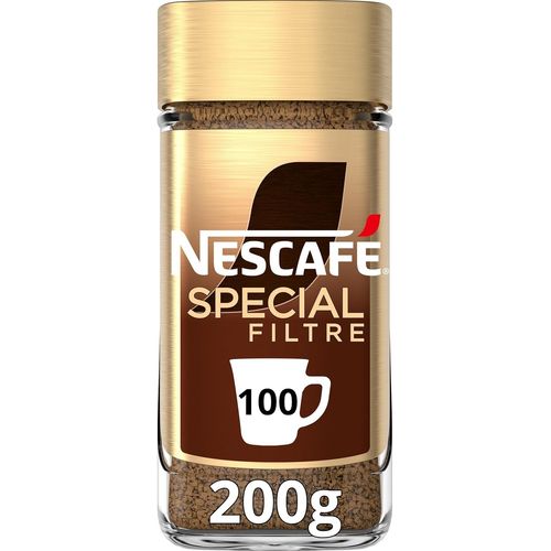 CHAAS-Nescafé SPECIAL FILTRE RECETTE ORIGINALE DE RETOUR, Granulée Café Soluble, Flacon de 200g
