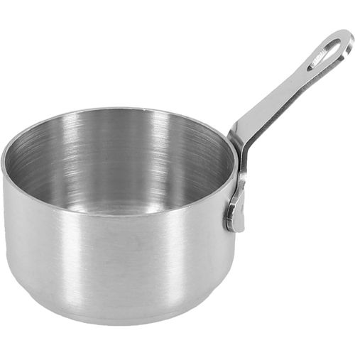 Chaas-Petite Casserole En Acier Inoxydable De 100 Ml - Multifonction - Non Long Manche Pour Réchauffer Le Lait, Les ?ufs Bouillants, Les Soupes Et Les Casseroles De Cuisson - Argenté (60 Ml)