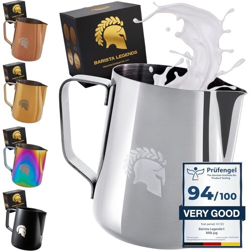 Pot À Lait En Acier Inoxydable 350ml Avec Bec Verseur Spécial Latte Art - Pichet Inox - Pichet À Lait - Accessoires Barista
