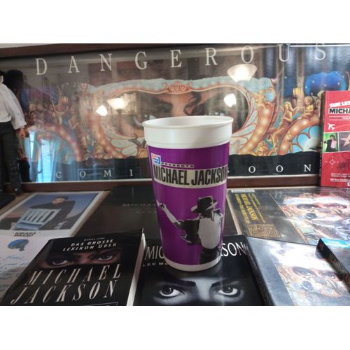 Gobelet Promotionnel Violet Dangerous Tour Michael Jackson
