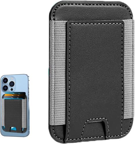 SJZG-Porte Carte Magsafemagsafe Walletportefeuille Magsafeporte Carte Telephone Avec Les Séries I 14/I 13 Pro Max Modèles - Noir