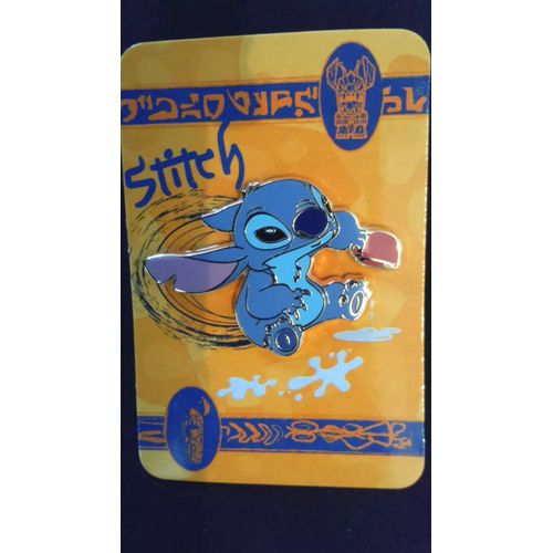 Rare Pins Disney Disneyland Paris : Stitch Buvant Le Café