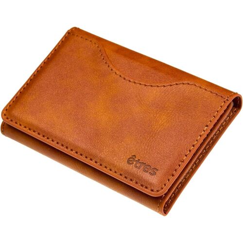 SJZG-Etres Portefeuille Magnétique Compatible Avec Magsafe Pour Iphone 16/15/14/13/12 Série, Porte Cartes En Pu Leather, Poche En Espèces Et 6 Poches Pour Cartes, Marron, Taille Unique