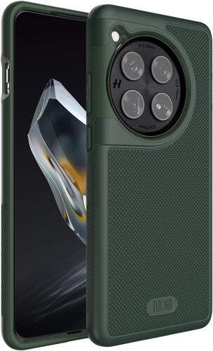 SJZG-Dualshield Grip Coque Compatible Avec Oneplus 12 5G (2024) [Mergegrip] Double Couche Résistante Aux Chocs Fine De Qualité Militaire Antidérapante Robuste (Vert Pin)