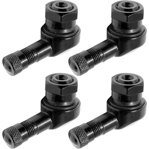Chaas-Valve De Pneu À 90 Degrés Adaptateur, 4 Pièces Valves D'angle En Aluminium Pour Moto 90 Degrés Bouchons De Tige Pneu Extension Valve Pneu Roue Vannes À Encliqueter Sans Chambre À Air 11.3mm.