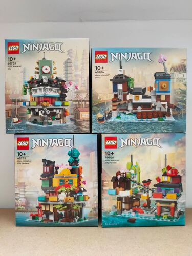 Lot LEGO mini Ninjago City 40703, 40704, 40705, 40706