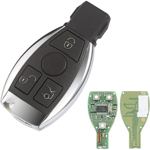 Cfry-Coque De Clé Télécommande 3 Boutons 433mhz Clé De Voiture Distance Intelligente Pour Merc-Edes-Be-Nz Bga A B C E G S Clk Slk Ml Class 2000+ Avec Bga Puce Nec Blad