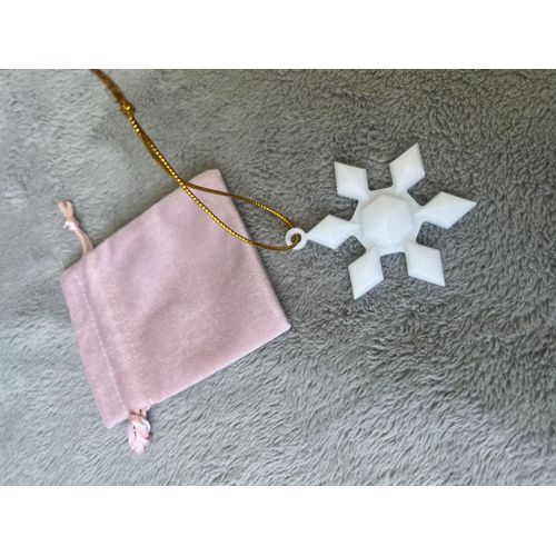 Décoration noël - flocon de neige - transparent - Blanc