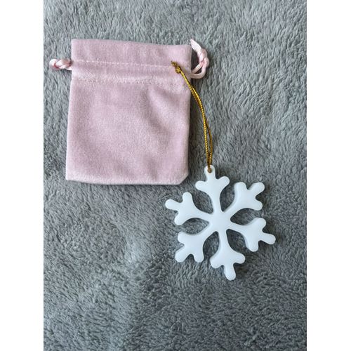 Décoration noël - flocon de neige - transparent - Blanc