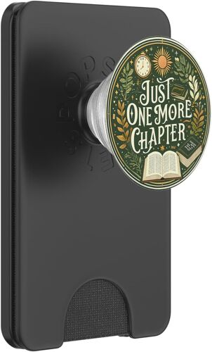 Sjzg-Just One More Livre De Lecture Avec Chapitre Botanique Bleu Sarcelle Popsockets Popwallet Pour Magsafe
