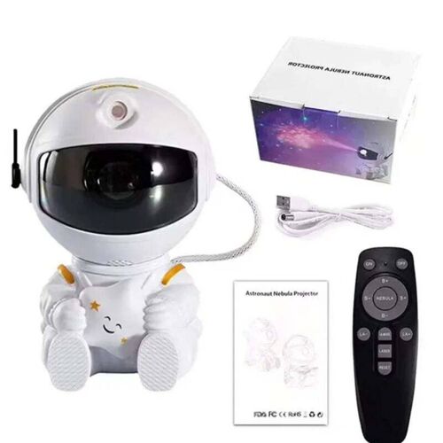 Projecteur Astronaute Led Veilleuse Enfant Chambre | Ciel Étoilé Aurore Boréale Lampe Lumineuse Cadeau Original Déco Cosy