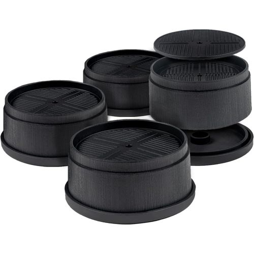 Rehausseur Pieds De Lit Rehausseurs Meuble Rehausseur De Lit Rehausseur De Pied, Augmenter Hauteur De 4cm Ou 8cm (4 Pac, Noir)