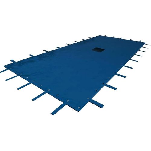 Bache Piscine Hivernage 9,5 x 4,5 m - Bache Protection pour Piscine Rectangulaire de 9 x 4 m - Bâche Résistante 140 g/m², Polyéthylène - ?illets Aluminium Plus Pattes d'attache