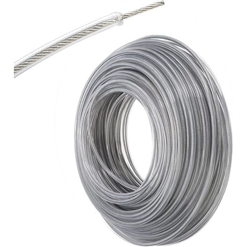 Fil pour débroussailleuses 2,7mm x 30m Bobine pour Coupe Bordure Acier en Nylon