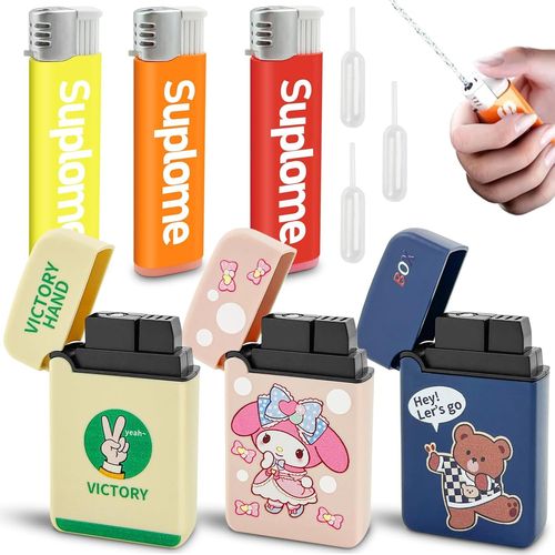 Lot De 6 Pistolets À Eau Plus Légers, Jets D'eau Plus Légers Pour Accessoires Magiques, Farces, Petits Jouets, Fêtes, Piscines (2 Styles)