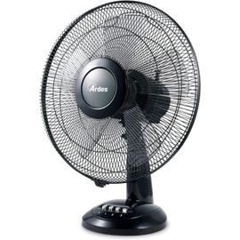 asas-Ar5S41 Ventilateur De Table 40 Cm 5 Pales Oscillant Total Black Ventilateur 3 Vitesses Silencieux