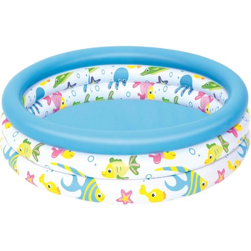 5108 Piscine pataugeoire Ocean Life 3 boudins, diamètre 102 cm hauteur 25 cm