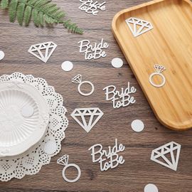Confettis décoratifs pour cérémonie de mariage - Confettis de table de mariage à paillettes or rose, enterrement de vie de jeune fille, décorations de fête de fiançailles