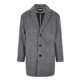 Urban Classics Manteau Mi-Saison Gris Chiné