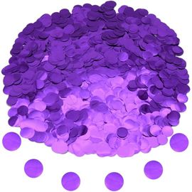 Confettis ronds de 15 mm multicolores de table de confettis à paillettes scintillantes confettis de table, confettis à points de décoration pour ballons, mariages, fêtes (Purple/ZX - YX)