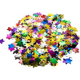 Confetti de Table Multicolores Étoile - 50G/6000pcs - Confetti Métalliques pour Fête Décoration(¿1.5cm)