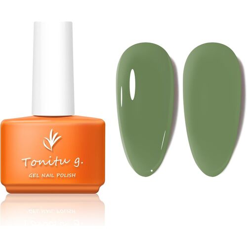 Tonitu G Vernis ¿¿ Ongles Gel Semi-Permanent 30 Couleurs - 7 Ml Blanc Brillant Noir Couleurs Soak Off Uv Led Ongles Toutes Saisons Salon De Manucure Diy ¿¿ La Maison Nail Art Design (Sc221) 