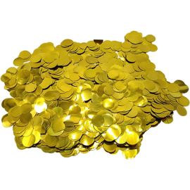 Confettis Métalliques Or - 50g/6000pièces - 1,5cm Ronds Confettis Dorés pour Table Decoration