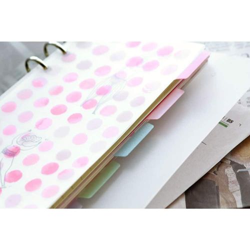 Intercalaire Transparent En Plastique A6, 6 Trous, 10 Pièces - Dividers Best Wishes