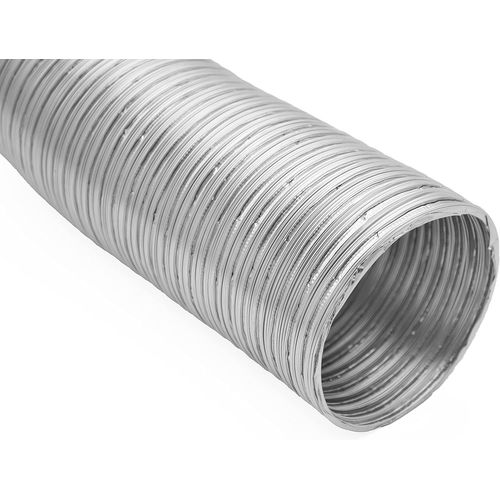 125 mm / 1.5m ¿ Air Ventilation Tuyau flexible en aluminium ¿ Pour VMC Simple et Double Flux Extracteur d'air ventilateur Gaine Grille aeration Climatiseur mobile Sortie d'air chaud et froid