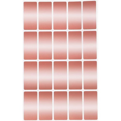 Royal Green Lot De 300 Étiquettes Autocollantes Rectangulaires Doré Rose 40 X 19 Mm