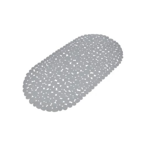 Tapis de bain - Confort - Gris clair - PVC - Motif Galets - 69x36 cm