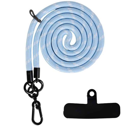 Lanière De Téléphone Universelle Réglable,120cm,Réinitialisation De Cou,Anti-Perte,Chaîne Épaisse,Dragonne Avec Joint - Type Blue