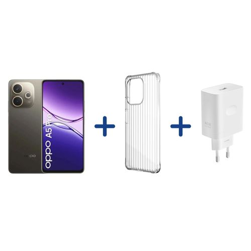 Pack Smartphone A5 Pro 256 Go + Coque + Adaptateur Secteur Oppo