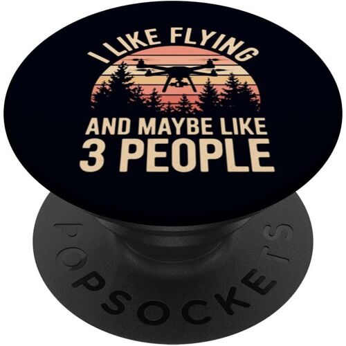Sjzg-Drone Pilot I Like Flying & Maybe Like 3 People Popsockets Popgrip Adhésif