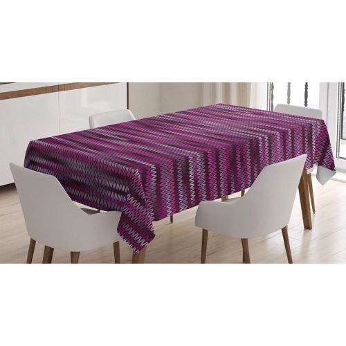 Sjzg-Magenta Nappe, Vintage Tricoter, Linge De Table Rectangulaire Pour Salle À Manger Décor De Cuisine, 140 Cm X 200 Cm, Violet Fuchsia