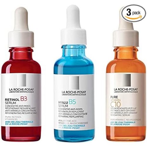 Box La Roche Posay P Retinol B3 Sérum 30 Ml + Hyalu B5 Sérum Concentré 30 Ml + Pure Vitamin C10 30 Ml 