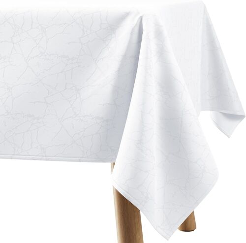 Sjzg-Nappe Carré 100x100 Cm Blanche Rembourrée Extérieur Intérieur Motif En Marbre Manil