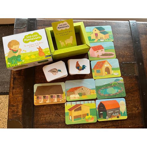 Coffret Tout petit Montessori les animaux de la ferme 