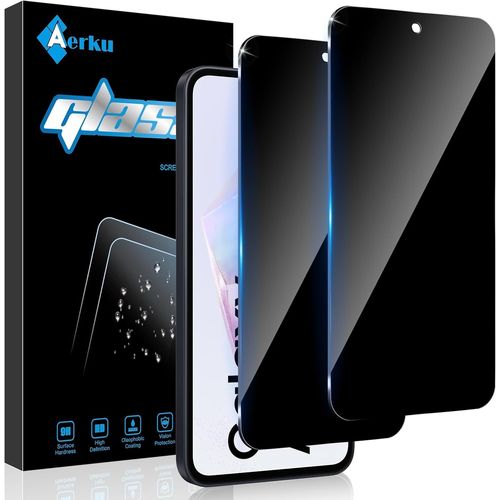 Sjzg-2 Pièces Verre Trempé Anti-Espion Couverture Complète Pour Samsung Galaxy A35 5g, Anti-Trace, Anti-Spy Privacy Protecteur, Dureté 9h, Film Protection Écran De Confidentialité