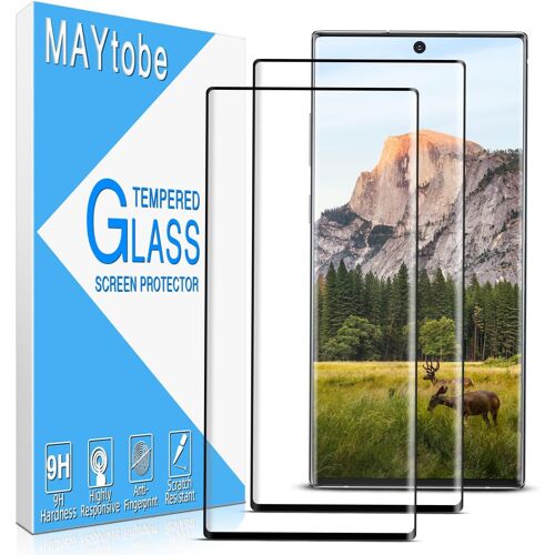 SJZG-2 Pièces Verre Trempé Pour Samsung Galaxy Note 10 Plus, Film Protection Écran 3D Incurvé Couverture Complète, Anti-Rayures, Sans Bulles, Dureté 9H, Facile À Installer, Haut Définition