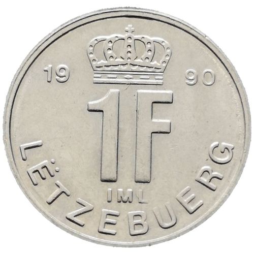 Piece Luxembourg De 1990 - Etat Sup - 1 Franc - Jean (N0068)