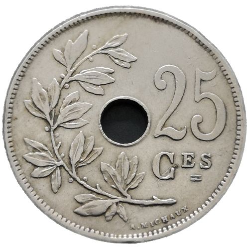 Piece Belgique De 1921 - Etat Ttb - 25 Centimes - Albert Ier (Fr) (N0079)