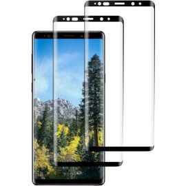 Sjzg-Verre Trempé Pour Samsung Galaxy Note 9, [2 Pièces] Protection Écran Pour Samsung Galaxy Note 9, Film Protecteur, 3d Full Coverage, Dureté 9h, Hd Clarté, Case Friendly