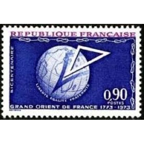 Bicentenaire Du Grand Orient De France Année 1973 N° 1756 Yvert Et Tellier Luxe