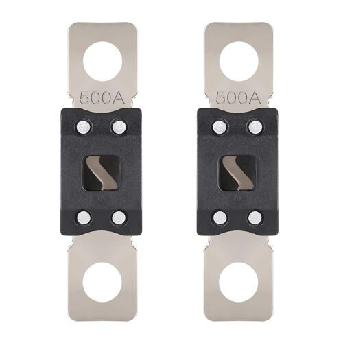 Mega Fusible 500a Mega Fusible Voiture 500 Ampères Visser Fusibles Pour Auto À Courant Élévé Pour Caravanes Camion Bus (2 Pièces)